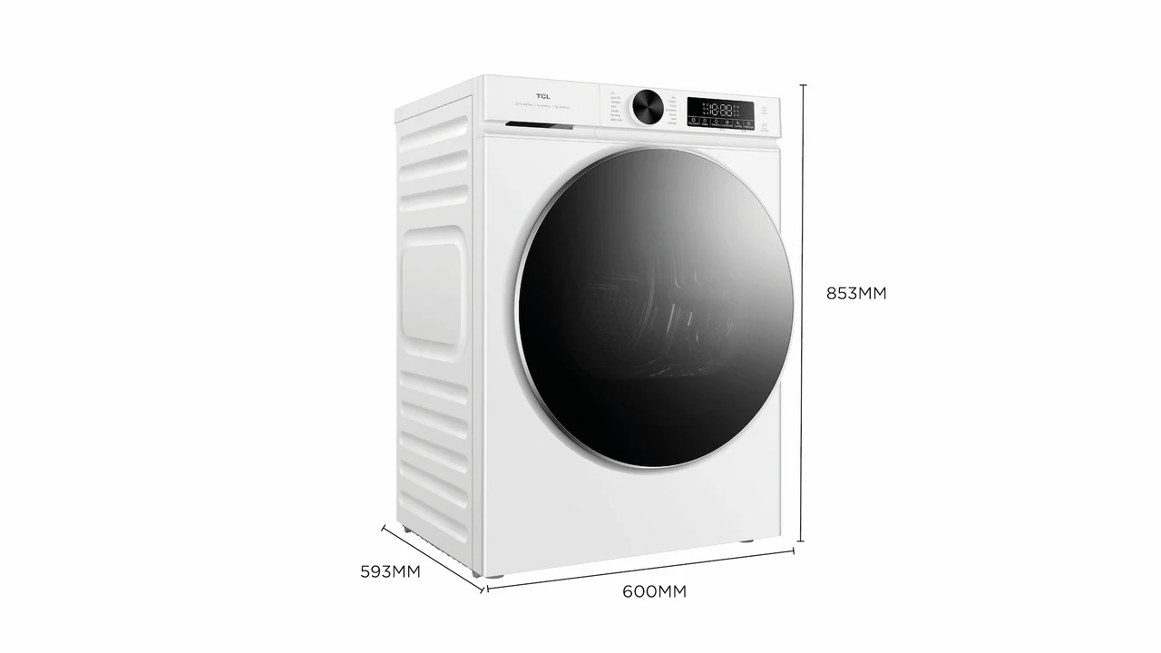 Wymiary suszarki TCL DP0844WE0PL